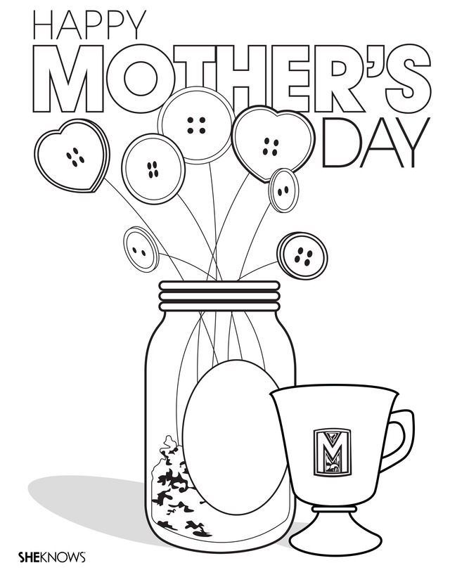 Free Printable Mother’s Day Coloring Pages & Drawings