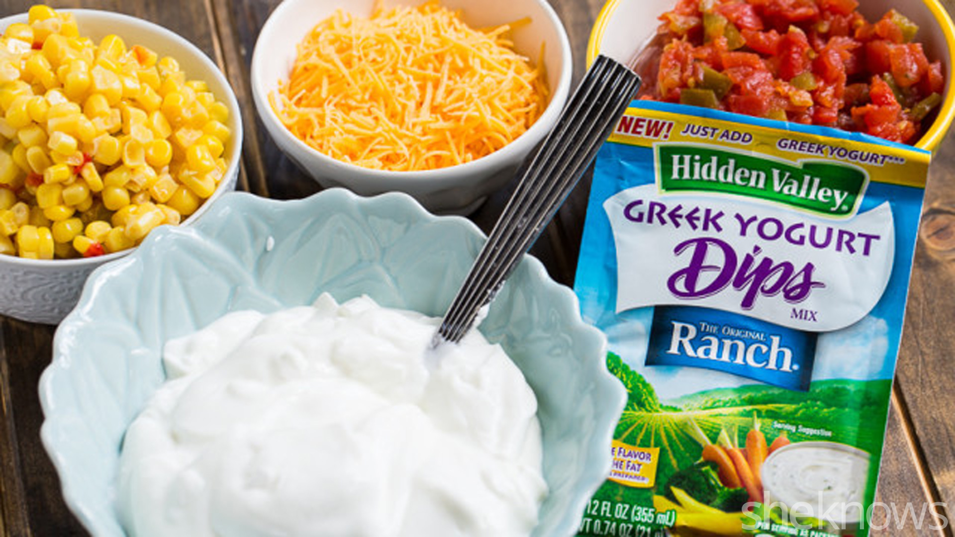 Greek yogurt makes this fiesta ranch dip delightfully guiltfree