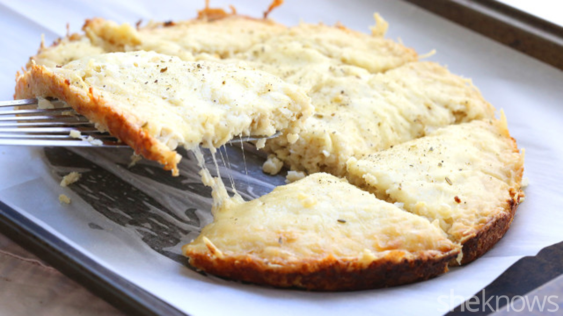 Glutenfree cauliflower garlic bread is a magical way to use your slow