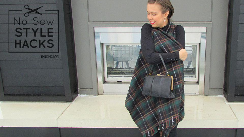 The 10minute DIY blanket vest SheKnows