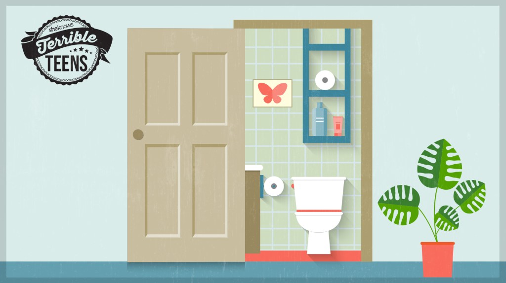 Terrible Teens I leave the bathroom door open, even when