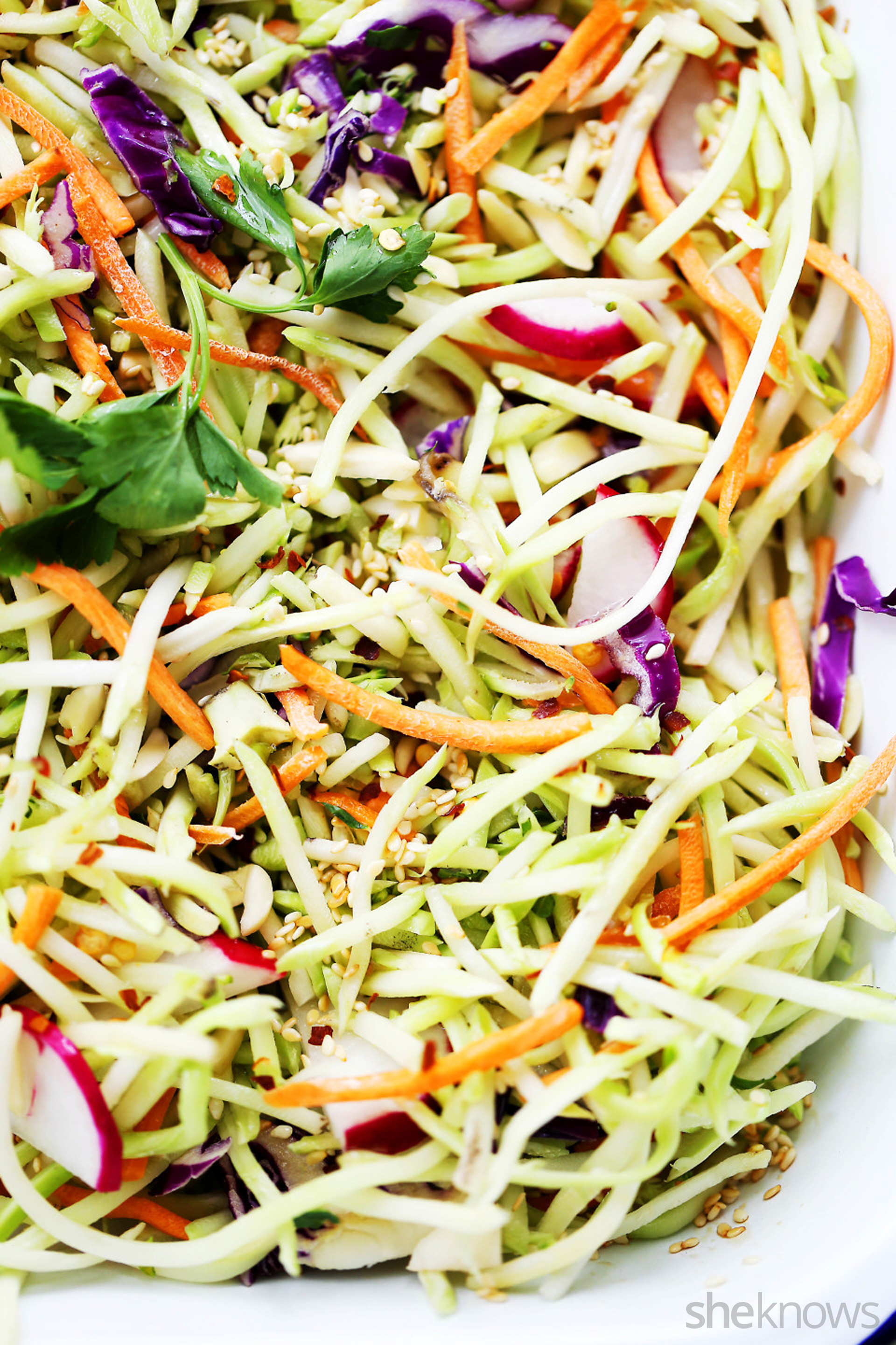 Sesame broccoli slaw doesn’t need mayo to be delicious SheKnows