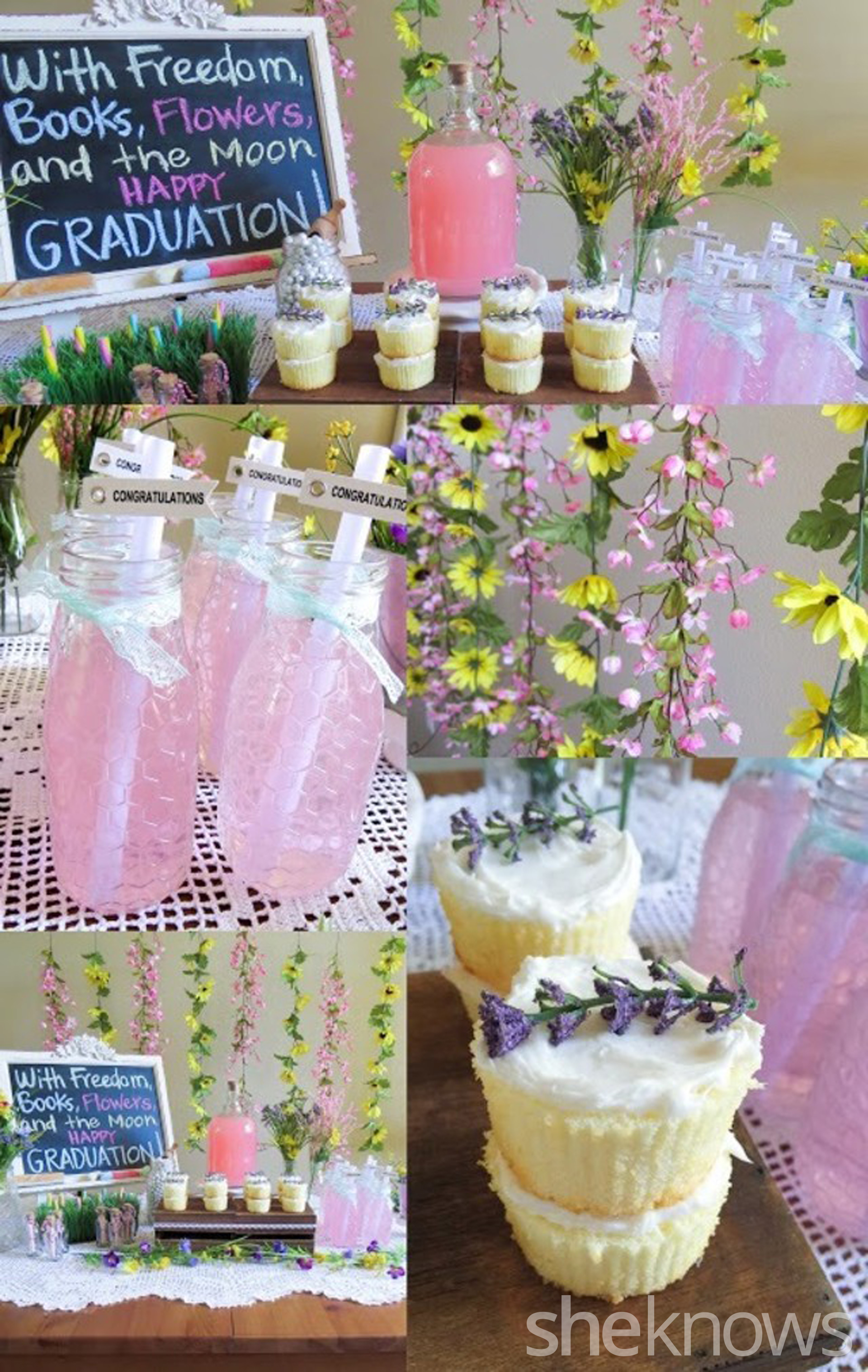 Celebrate a spring graduation with a whimsical wildflower party