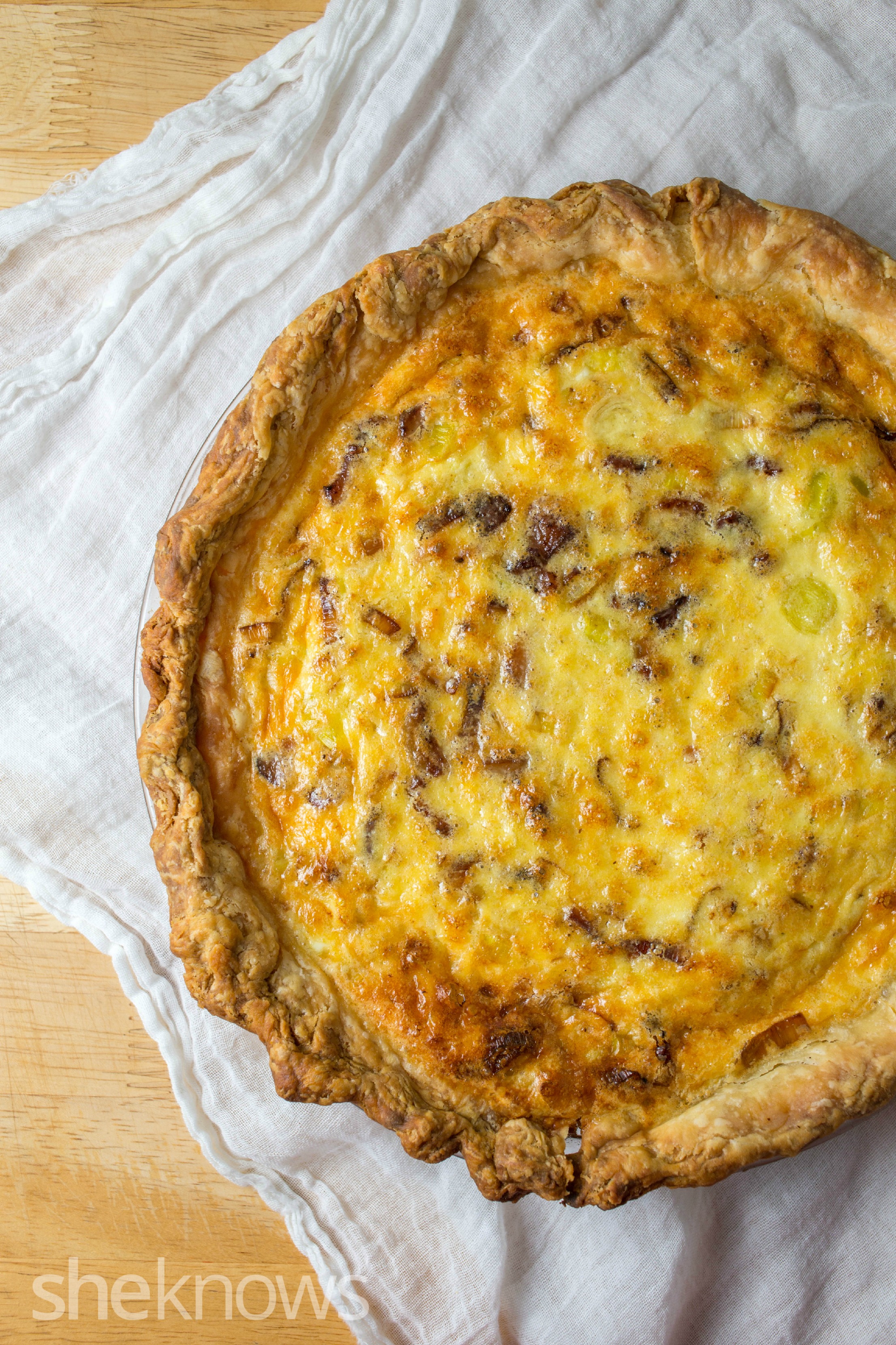 Bacon and leek quiche is an easy and delicious way to entertain SheKnows