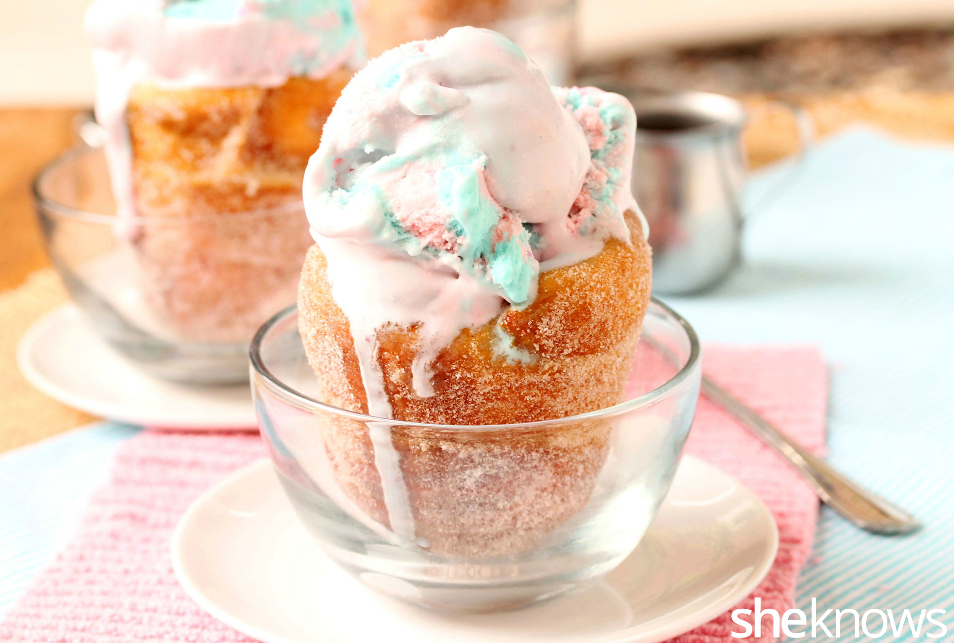 DIY doughnut ice cream cones, because two desserts are better than one