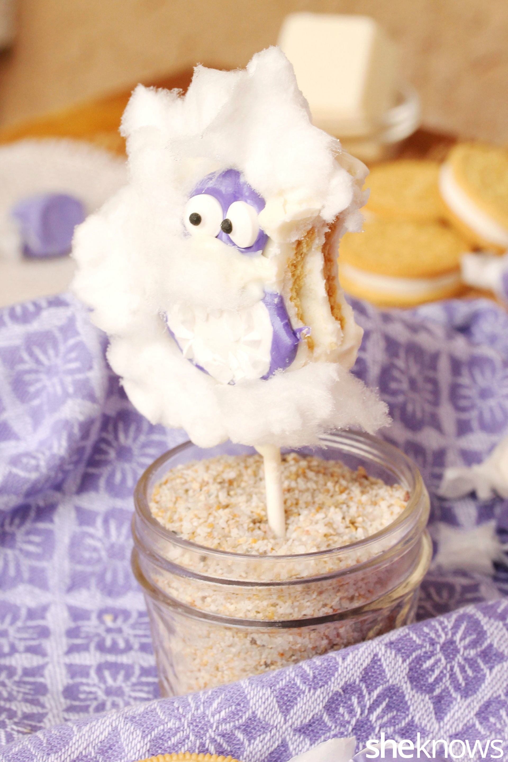 Bumble Christmas Cookies Bumble the Snow Monster goes from scary to sweet as a furry cookie pop