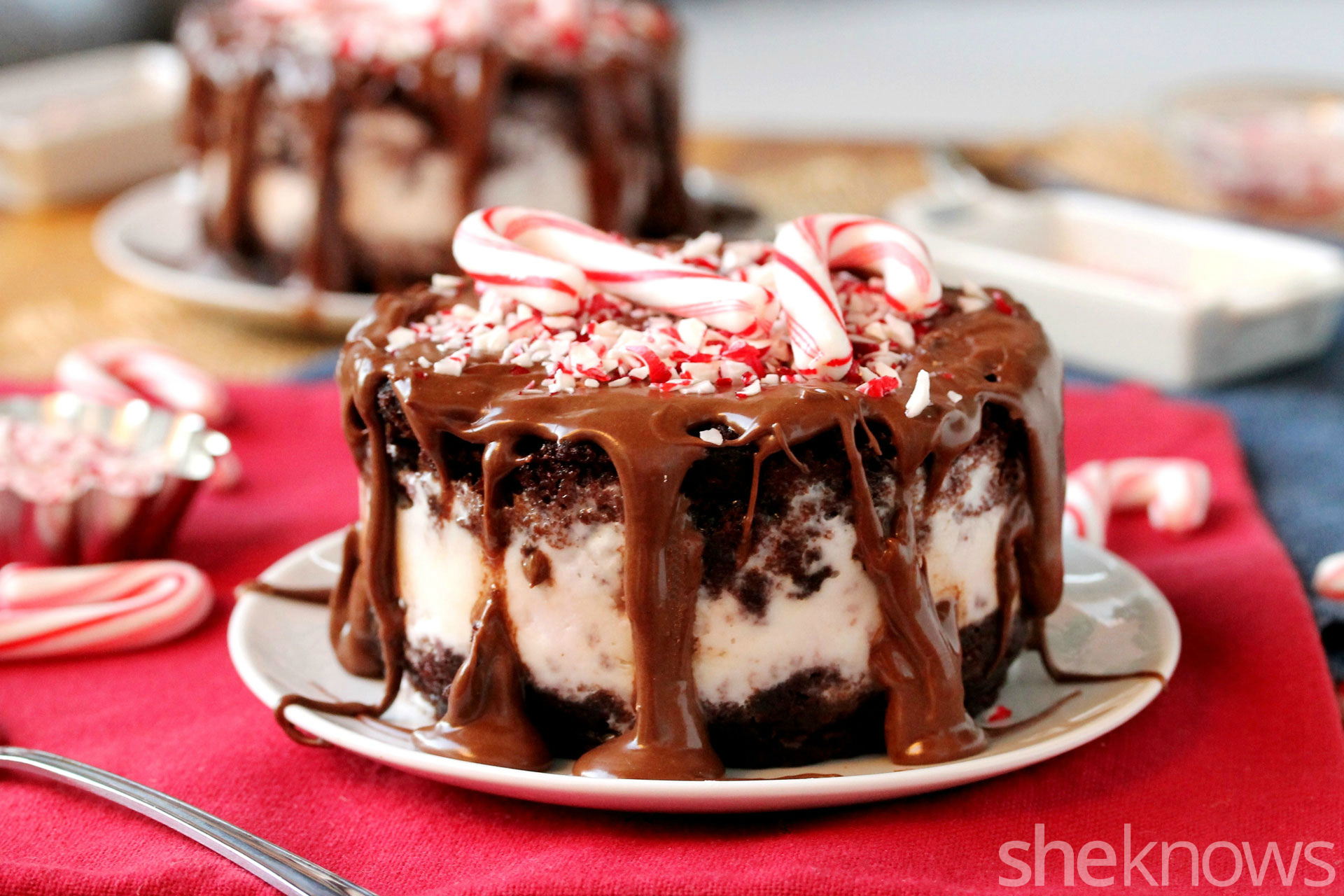 Candy cane ice cream cake is a winter wonderland in every bite SheKnows