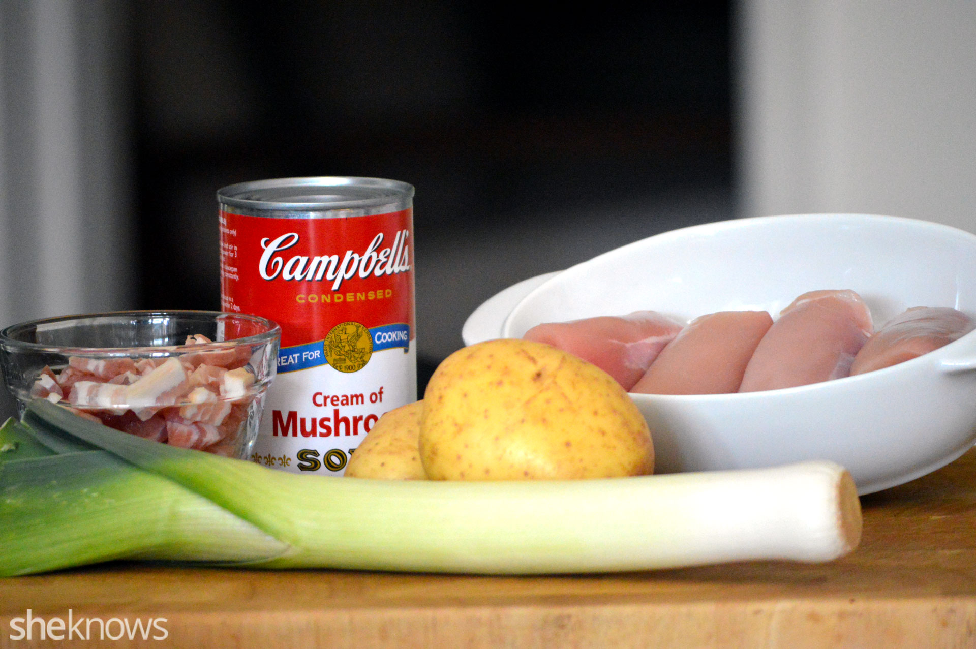 Easy chicken and bacon pie recipe for solo dinners or family meals