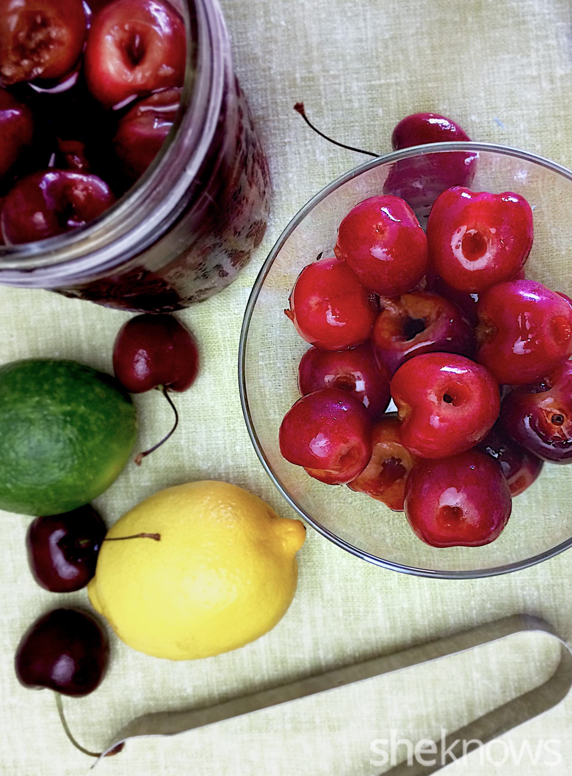 Atomic cherries and cherry moonshine for your midsummer tipsy