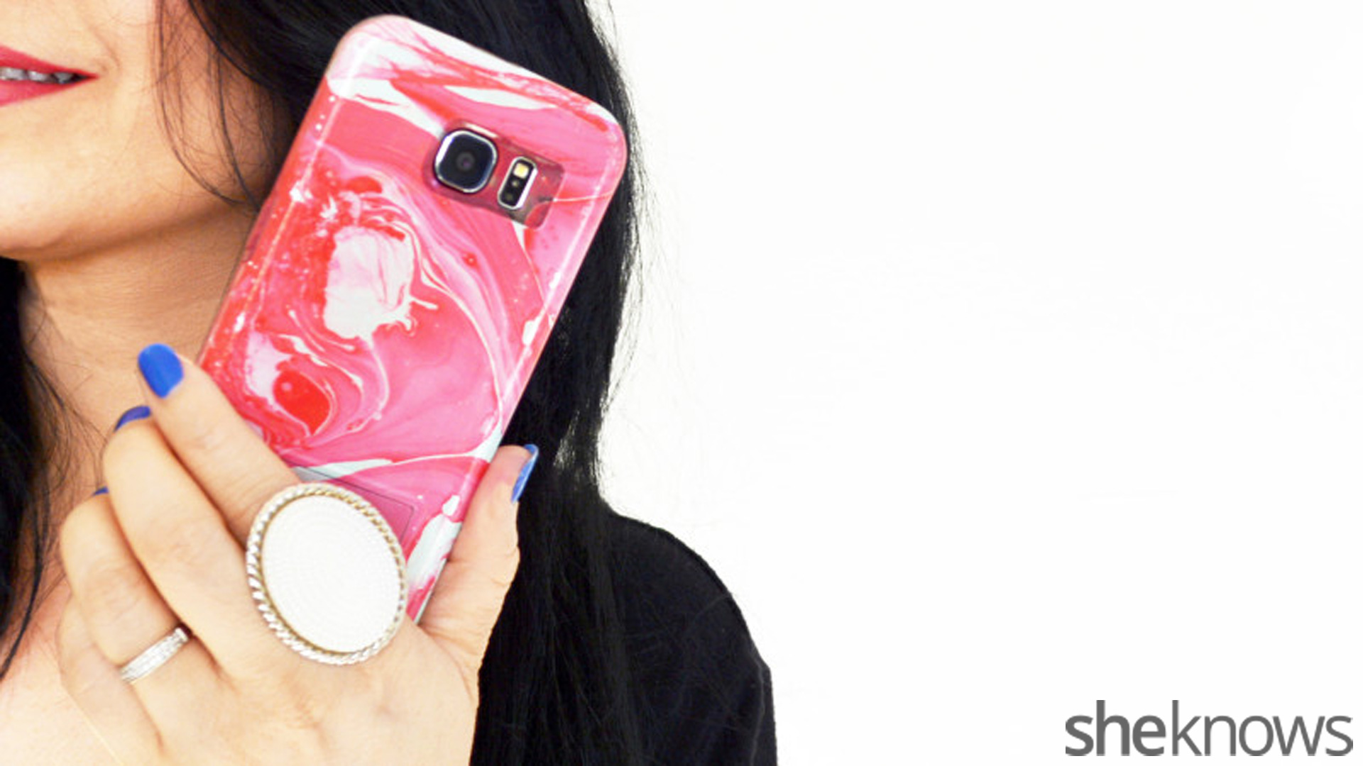 3 easy steps to make your own water marble cell phone case SheKnows