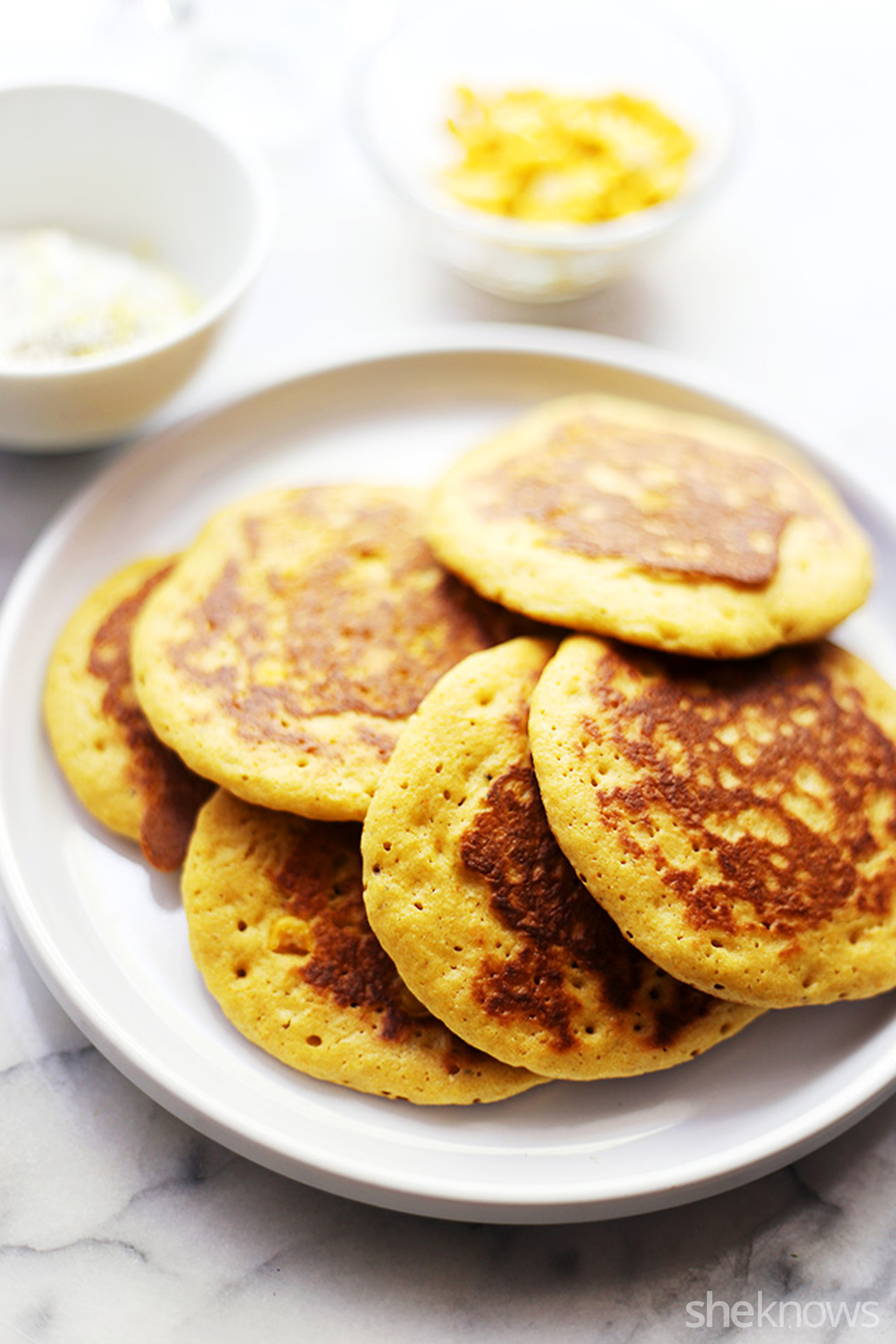 Cornbread pancakes will make you want breakfast for dinner every night