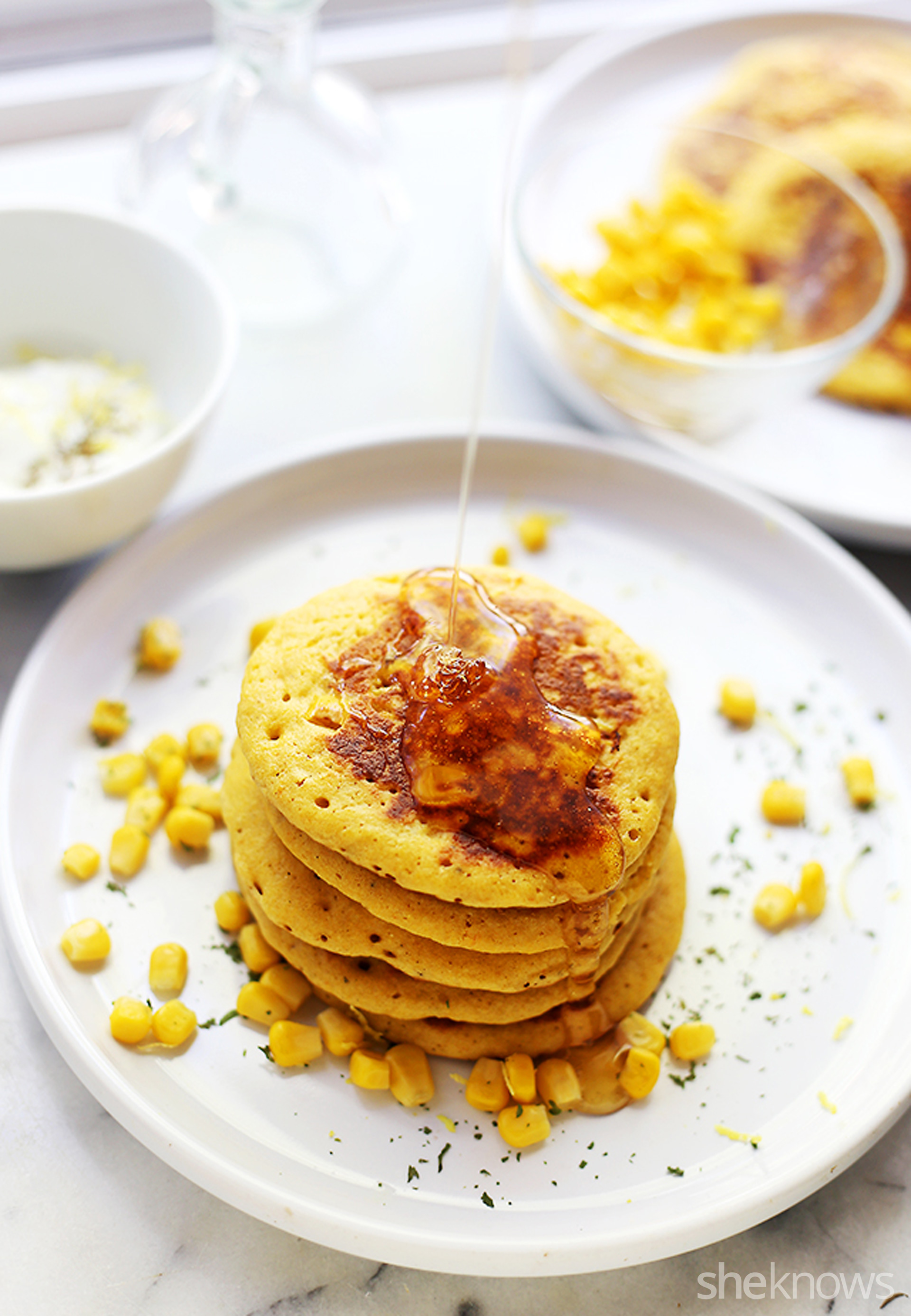 Cornbread pancakes will make you want breakfast for dinner every night