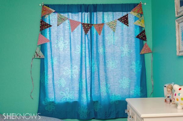 DIY bleach pen curtains SheKnows