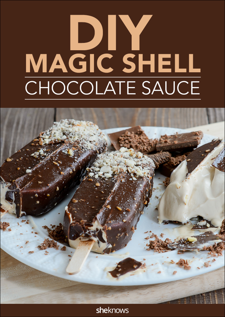 Make your own Magic Shell chocolate syrup with just 2 ingredients
