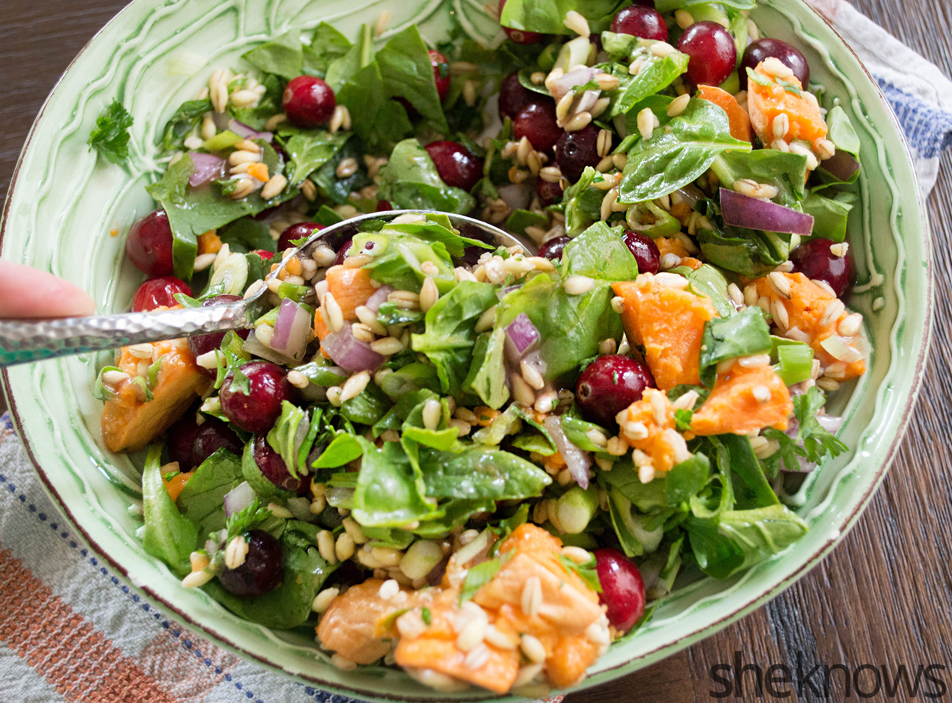 Get to know wheat berries with this grain salad full of seasonal ingredients