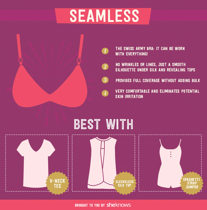 Everything you should know about seamed vs. seamless bras (INFOGRAPHIC)