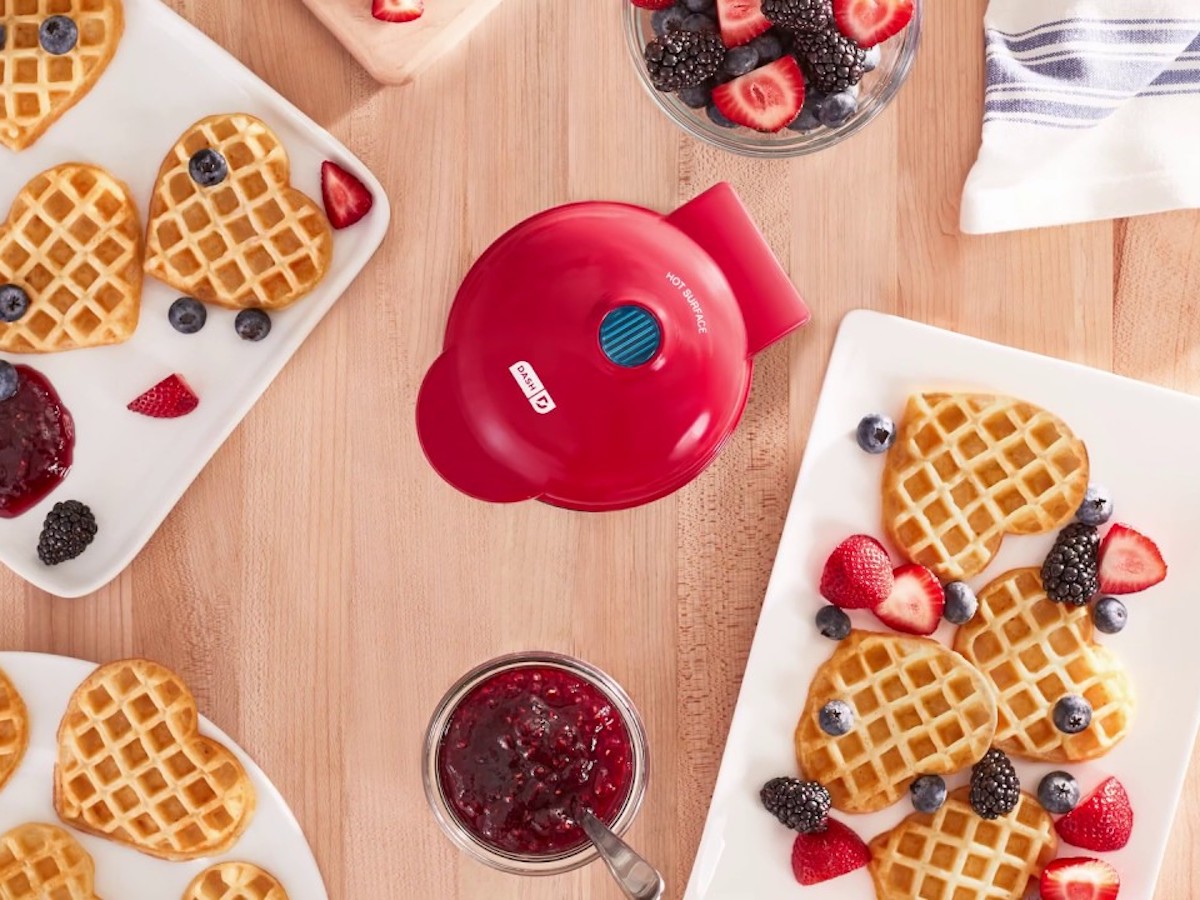 Target Is Selling 2 Cute Dash Waffle Makers for Valentine's Day