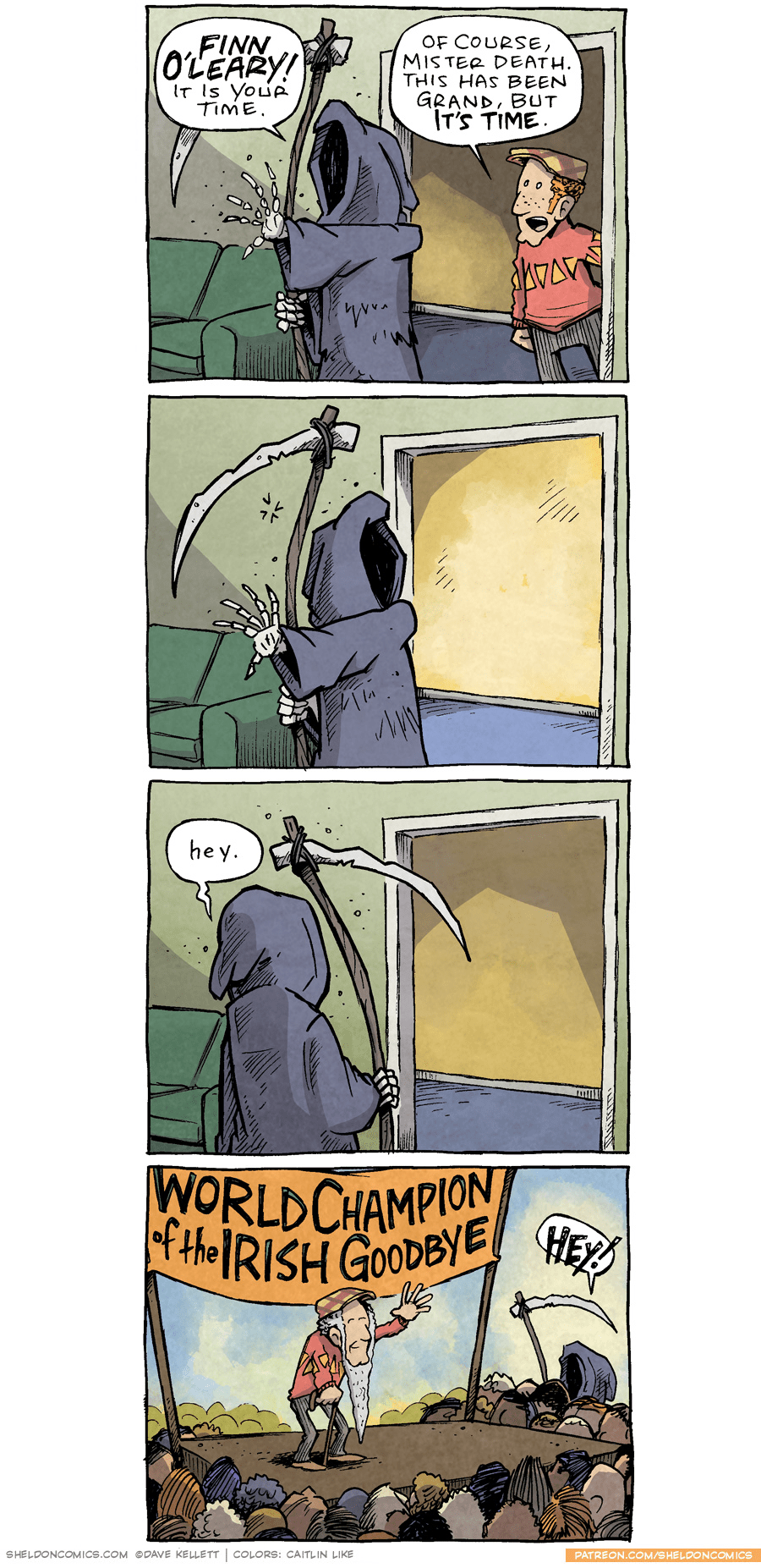 When it's time to go Sheldon® Comic Strip