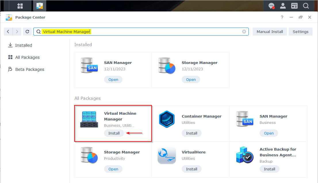 Synology Virtual Machine Manager Install & Setup ShellHacks