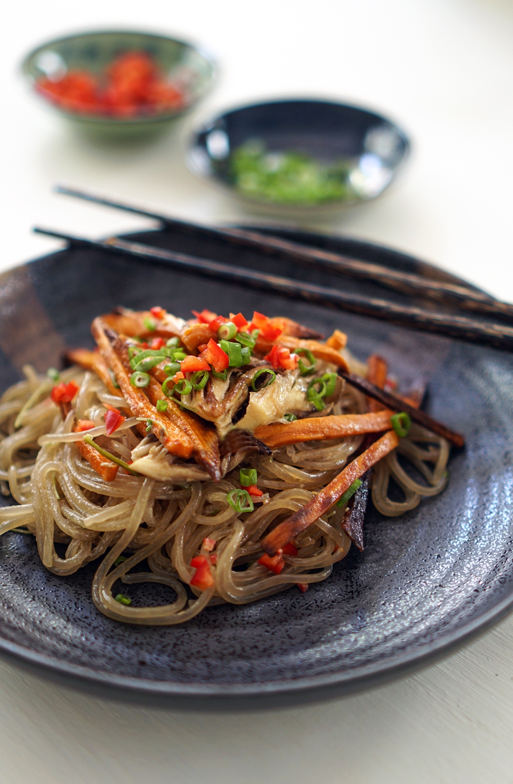 Vermicelli With Roasted Sweet Potatoes & Mushrooms Shelly’s Humble
