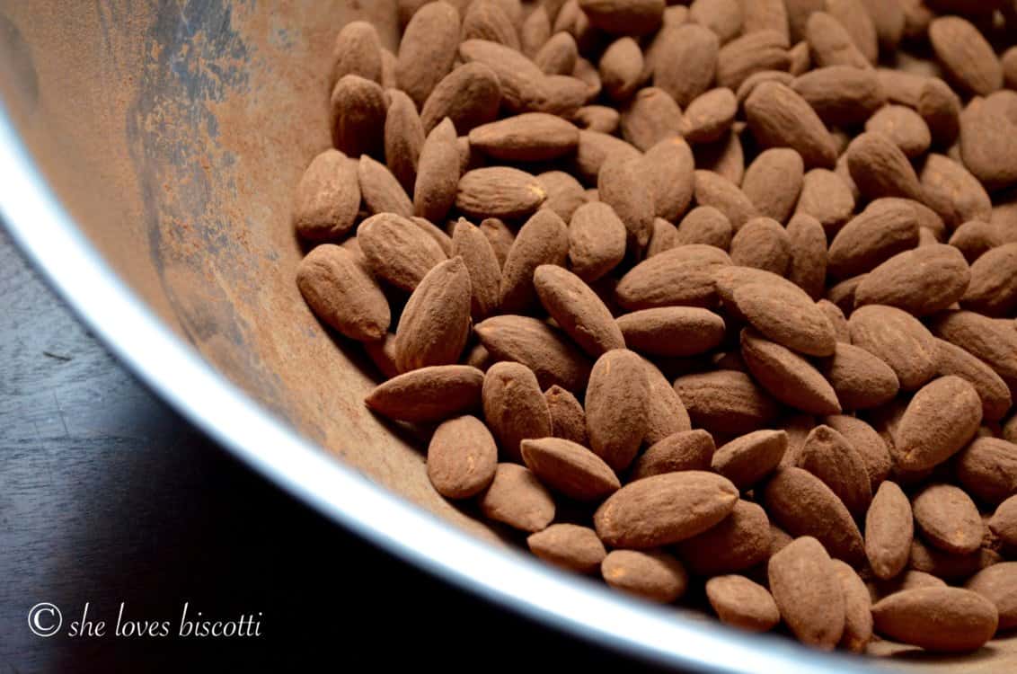 Cocoa Dusted Almonds [Only 5 Minutes!] She Loves Biscotti