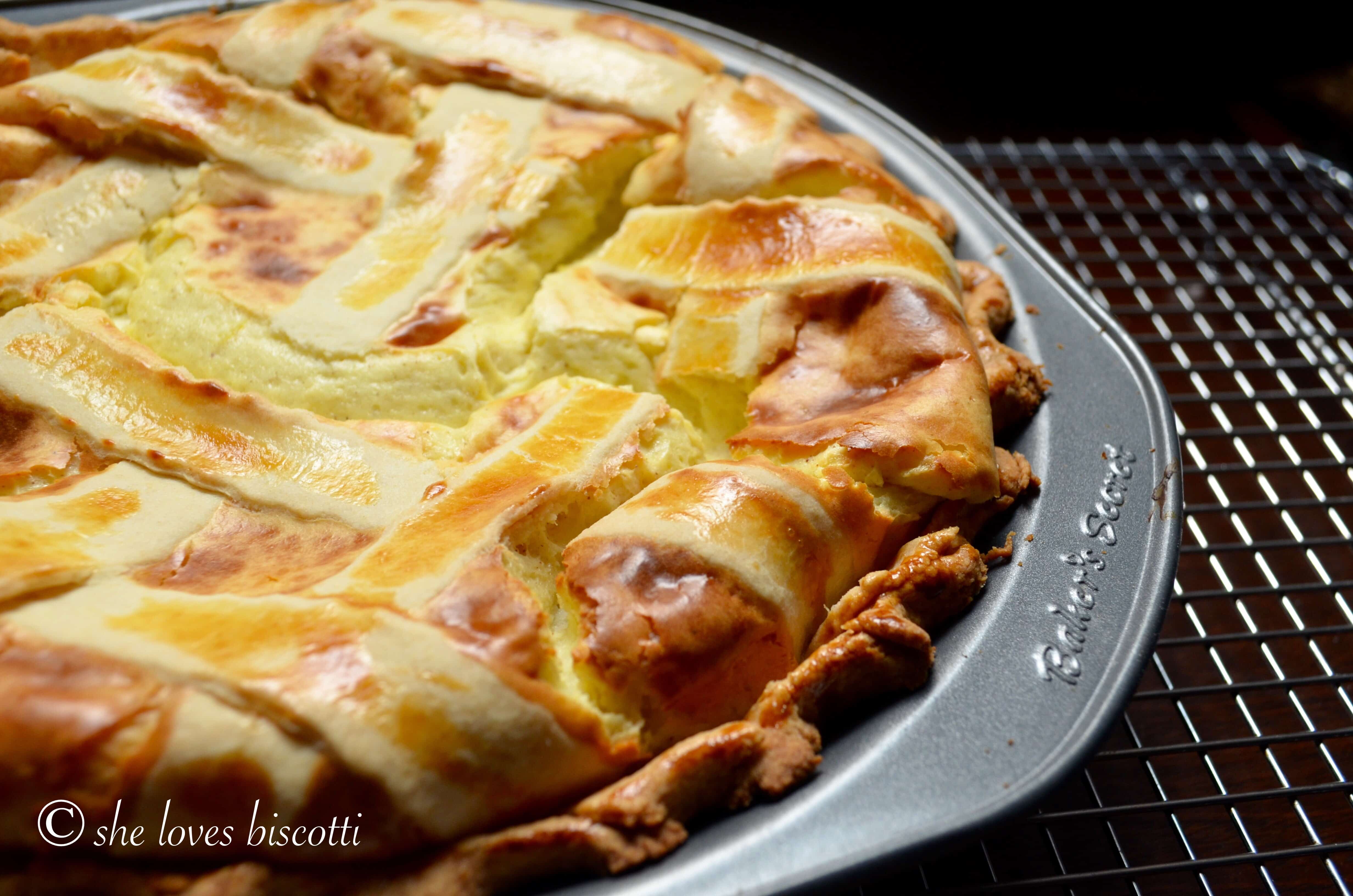 Lattice Topped Ricotta Easter Pie She loves biscotti