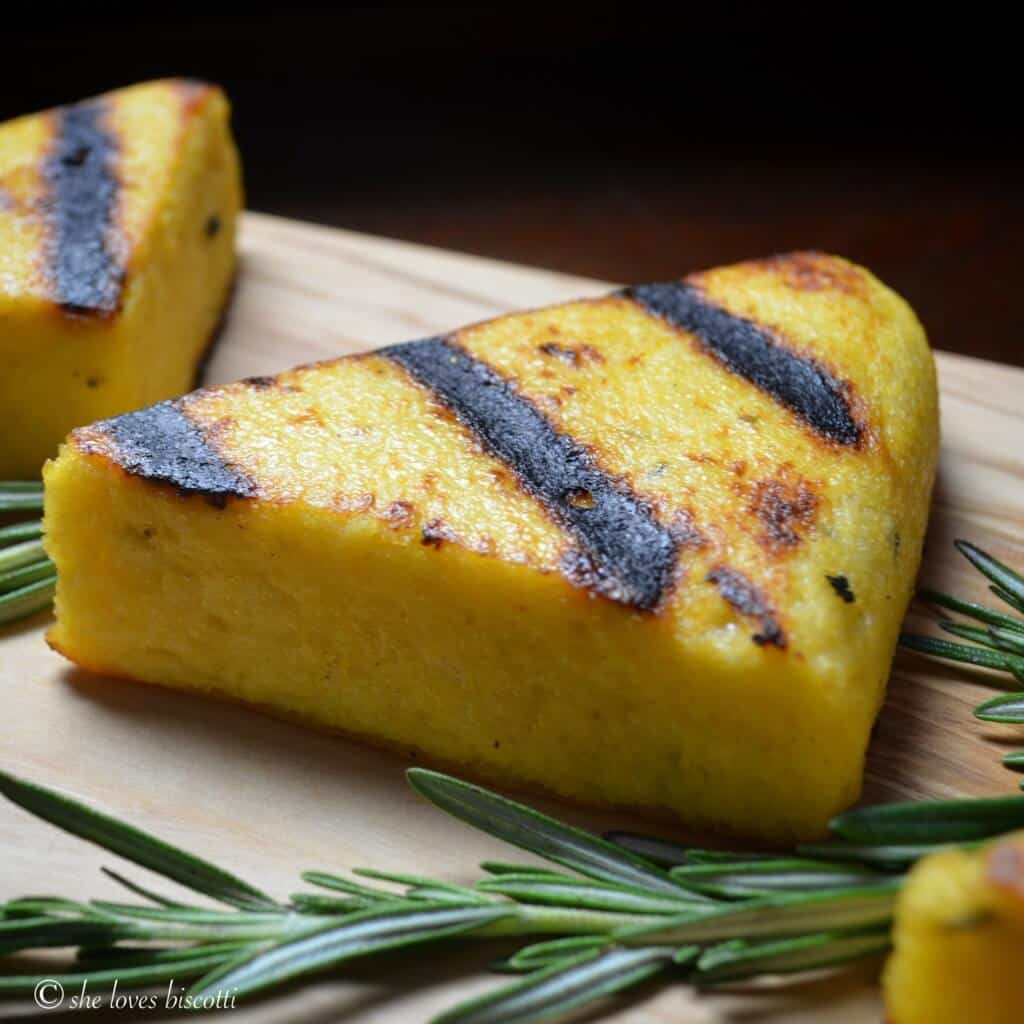 Easy Garlicky Grilled Polenta The best polenta cakes! She loves