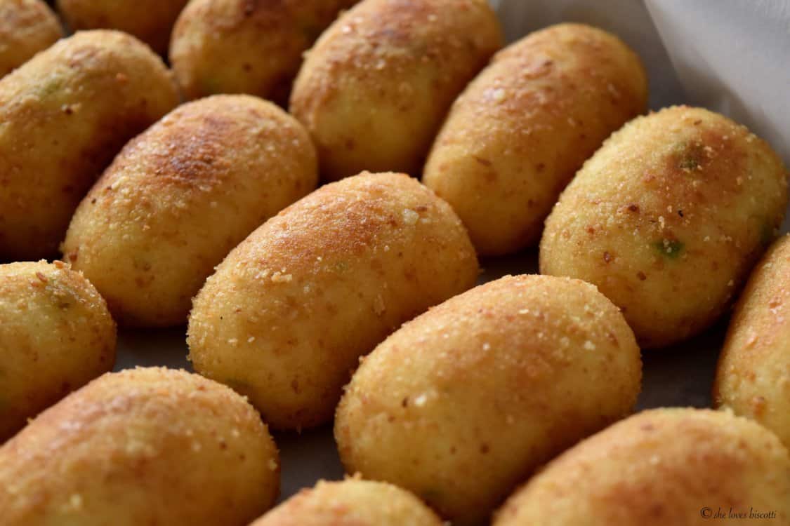 Best Homemade Italian Potato Croquettes She Loves Biscotti