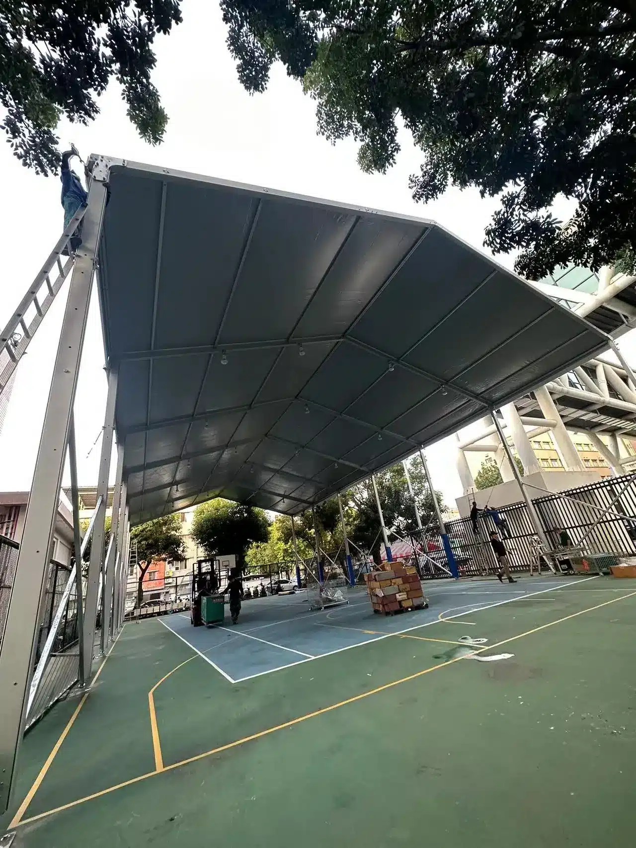 Transforming Taiwan's Sports Scene with Event Tents A Basketball Court