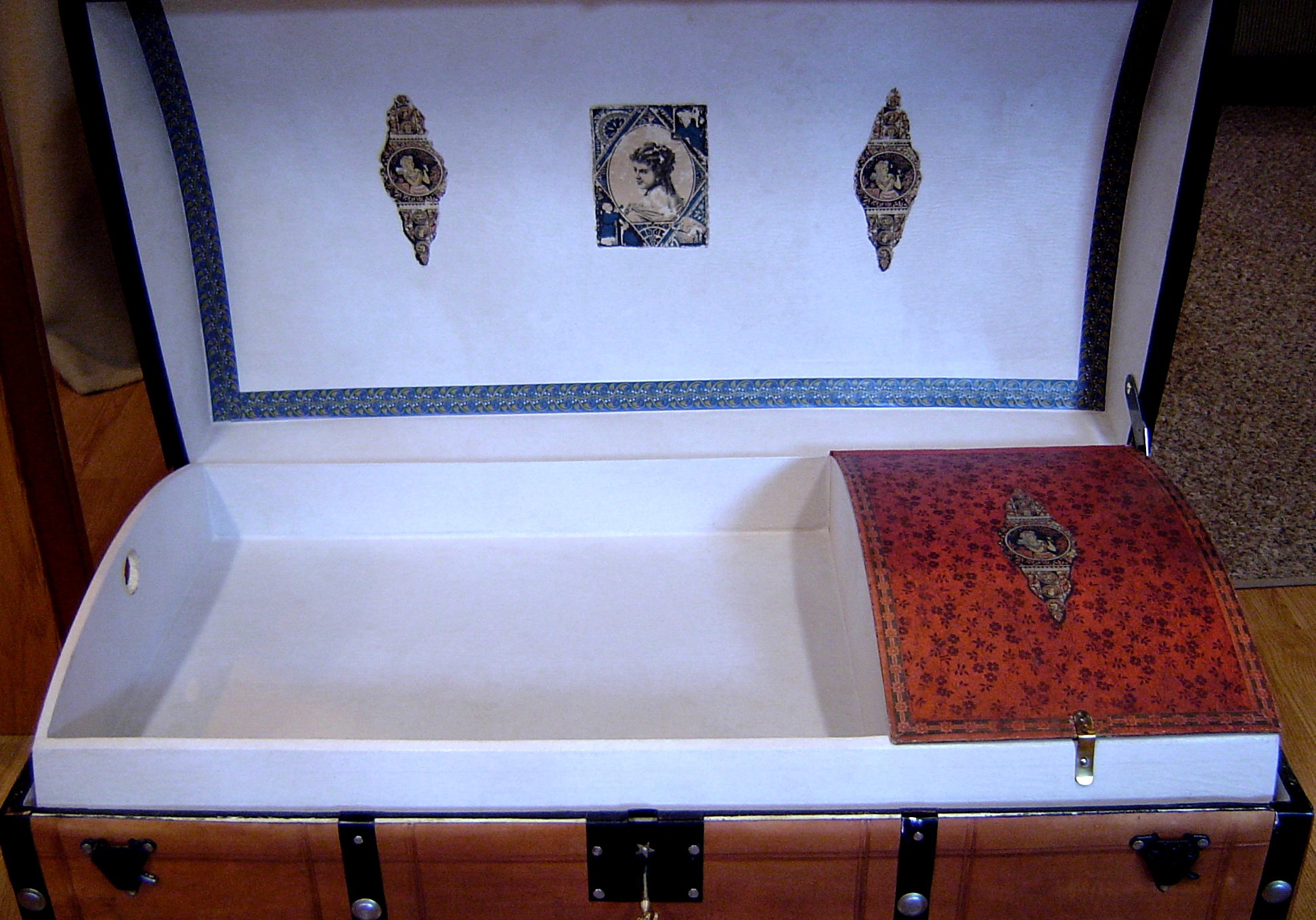 Antique trunk restoration and refinishing by Shenandoah Restoration