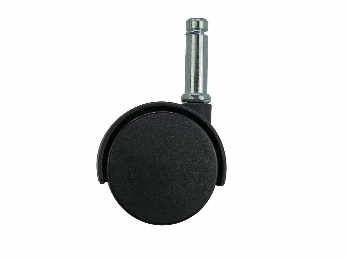 2Inch Office Chair Stem Caster, Twin Wheel, 7/16Inch Stem Diameter, 17/16 Stem Length, 75lb