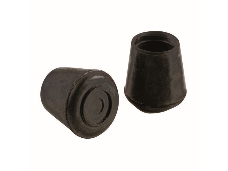 Leg Tips 11/2Inch Inside Diameter Rubber Chair Leg Caps, 12 Pack, Black Shepherd Hardware