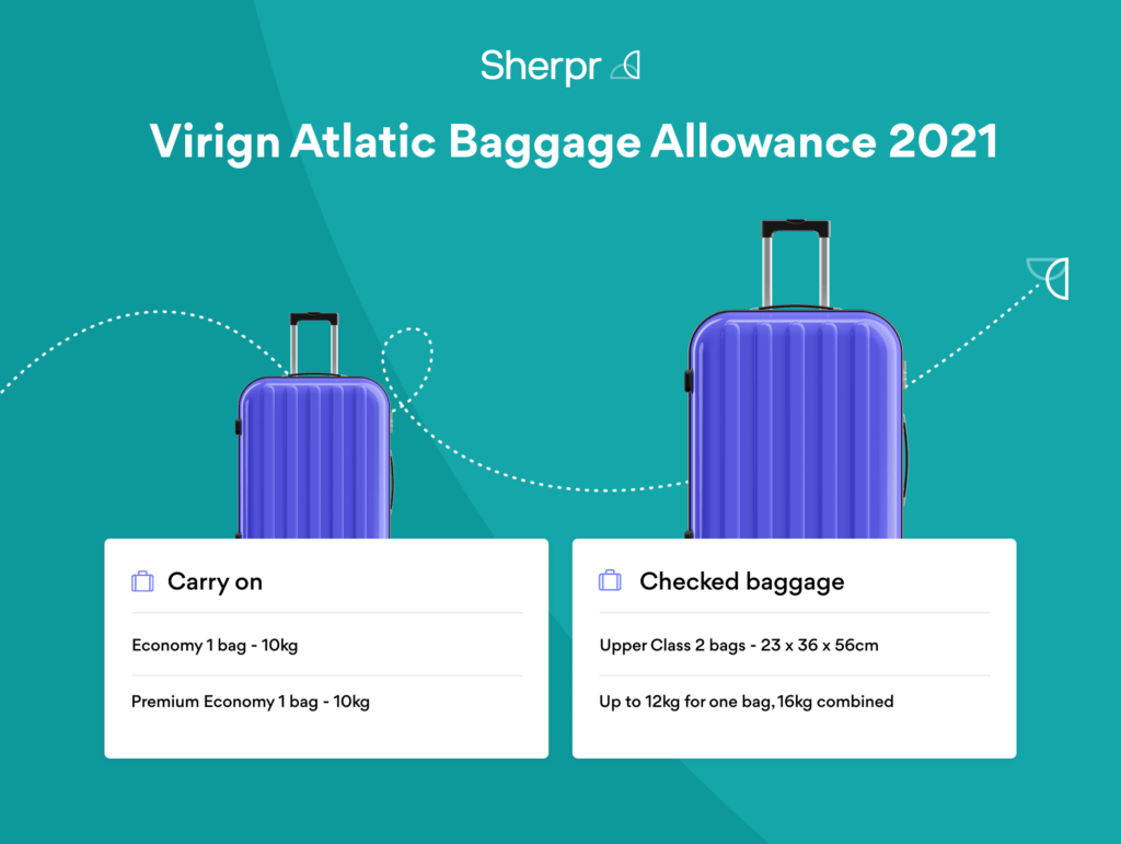 Virgin Atlantic Luggage Allowance Excess Baggage Fees Sherpr