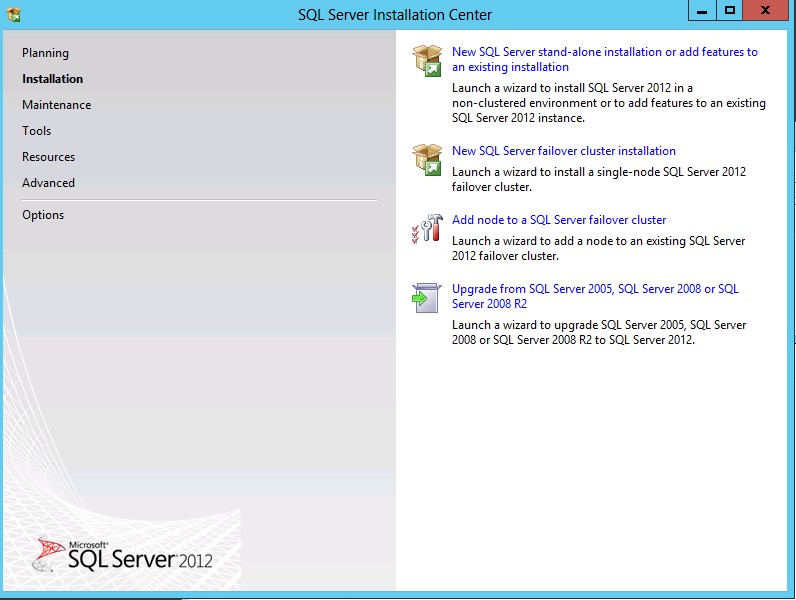 Installing SQL 2012 Server for Reporting Server Sher