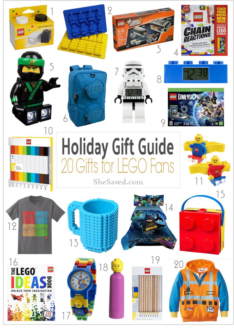 HOLIDAY GIFT GUIDE LEGO Gift Ideas SheSaved®