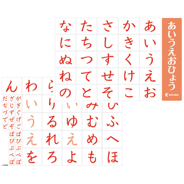 赤のあいうえお表【プリント教材】 七田式公式通販
