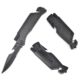 Matte Black Multi Functional Folding Camping Knife (3)