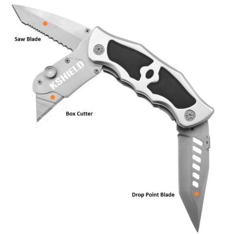 EDC 3 In 1 Pocket Multi-Blade Knife with Box Cutter (9)