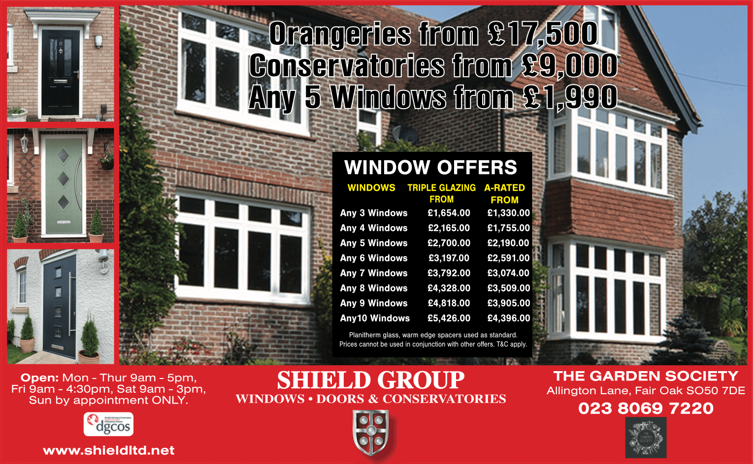 Latest Ads Shield Group Windows, Conservatories, Doors, Orangeries
