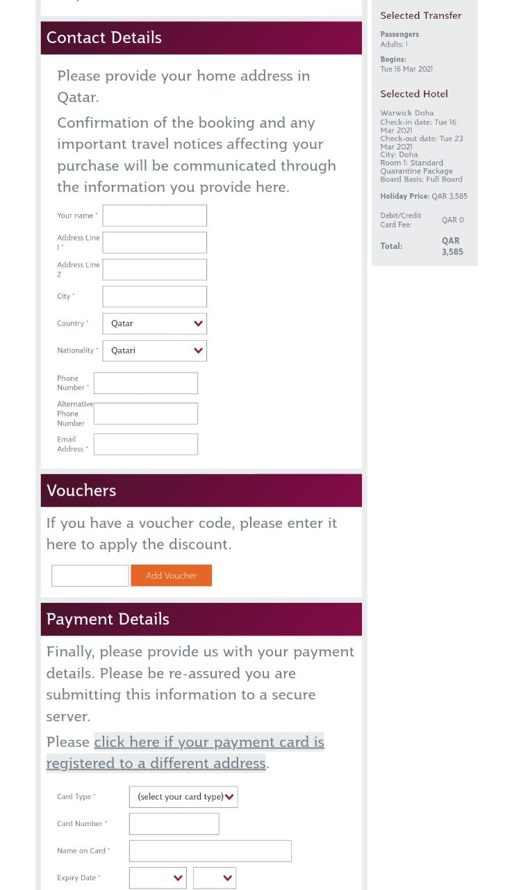 Package Terms and Conditions Discover Qatar