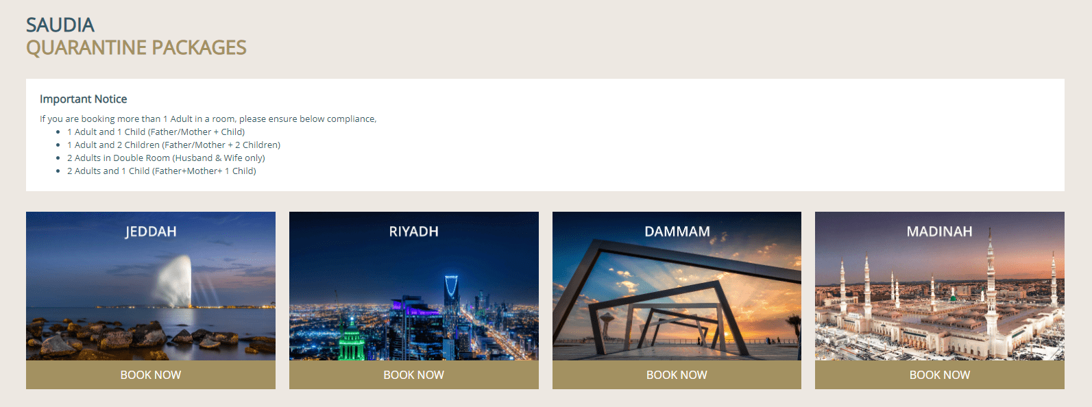 HOW TO BOOK SAUDI QUARANTINE HOTEL PACKAGE