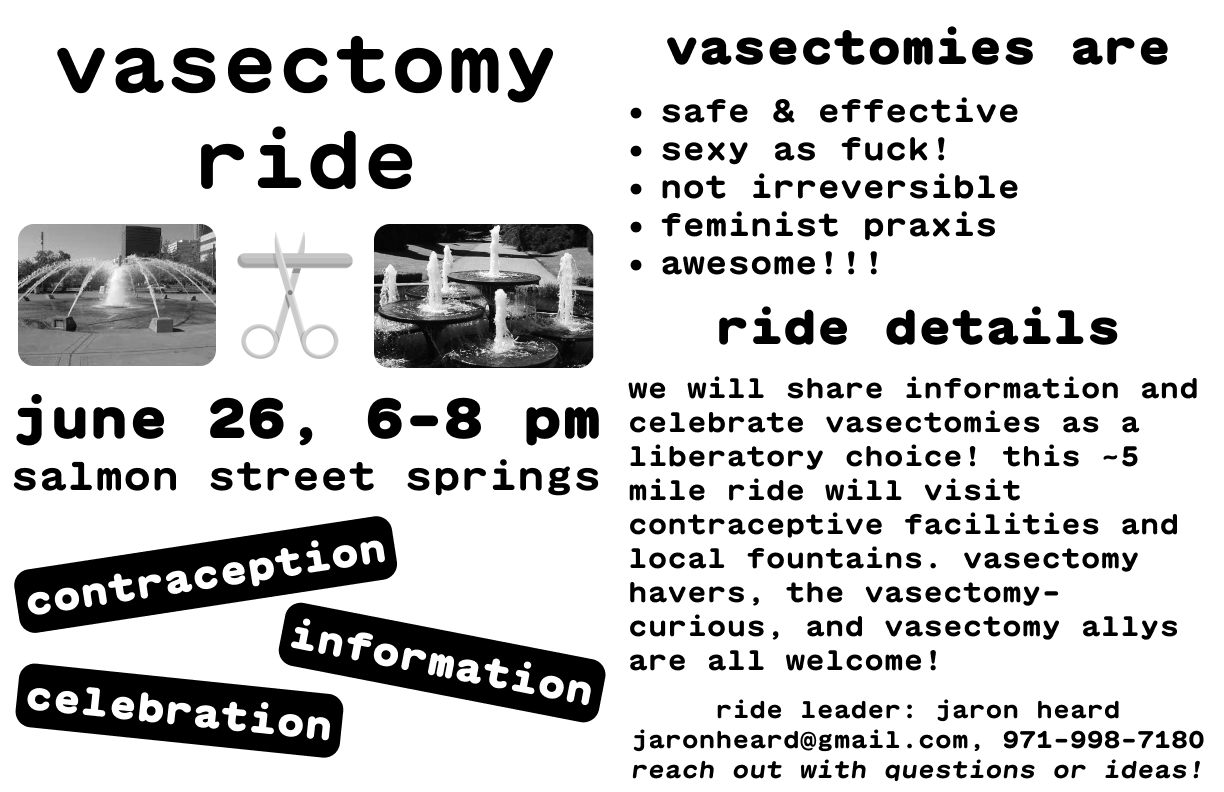 vasectomy ride Calendar Shift