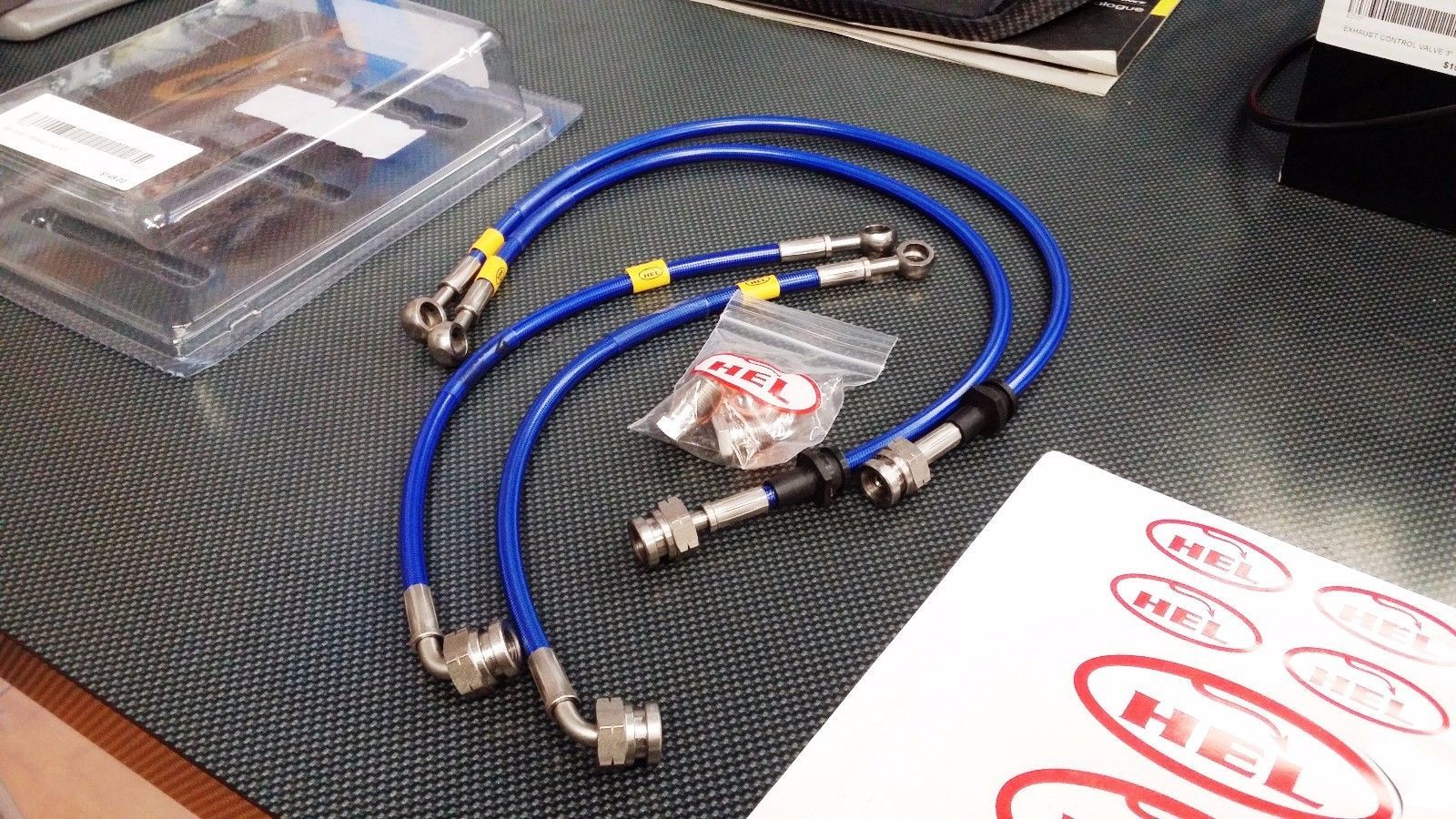 HEL Performance Braided Brake Line Kit Blue Mitsubishi Lancer EVO 5