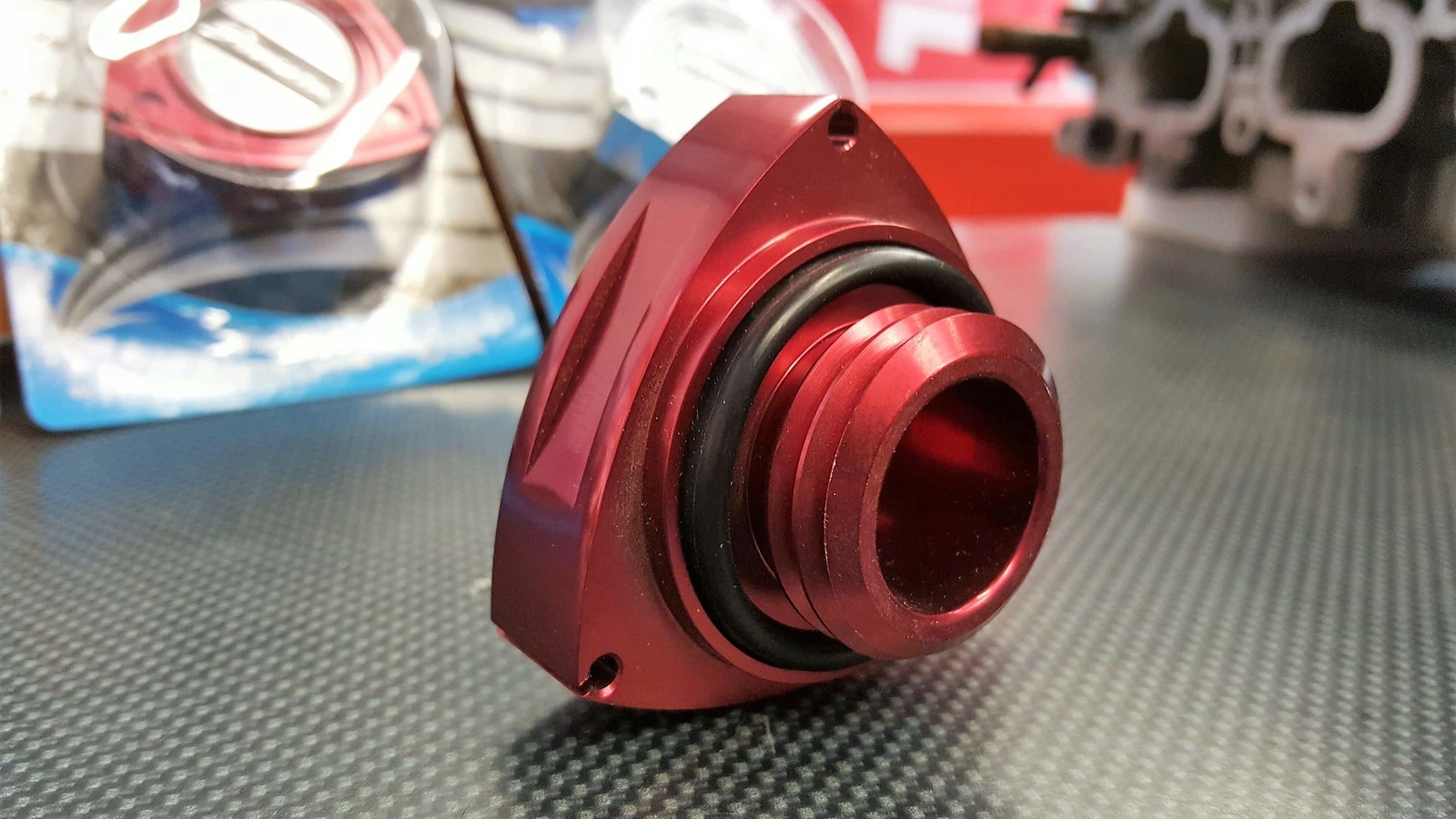 Simota Red Rotary Oil Cap Mazda RX2 RX3 RX4 RX7 RX8