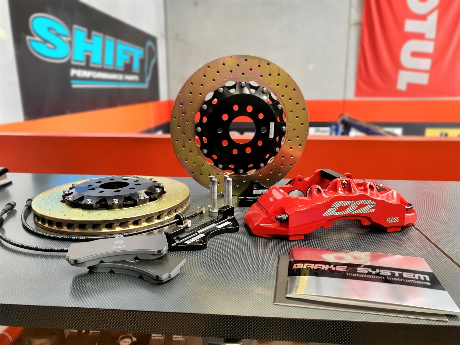 D2 Racing Front 6Pot 356mm Big Brake Kit Suits Nissan 300ZX Z32