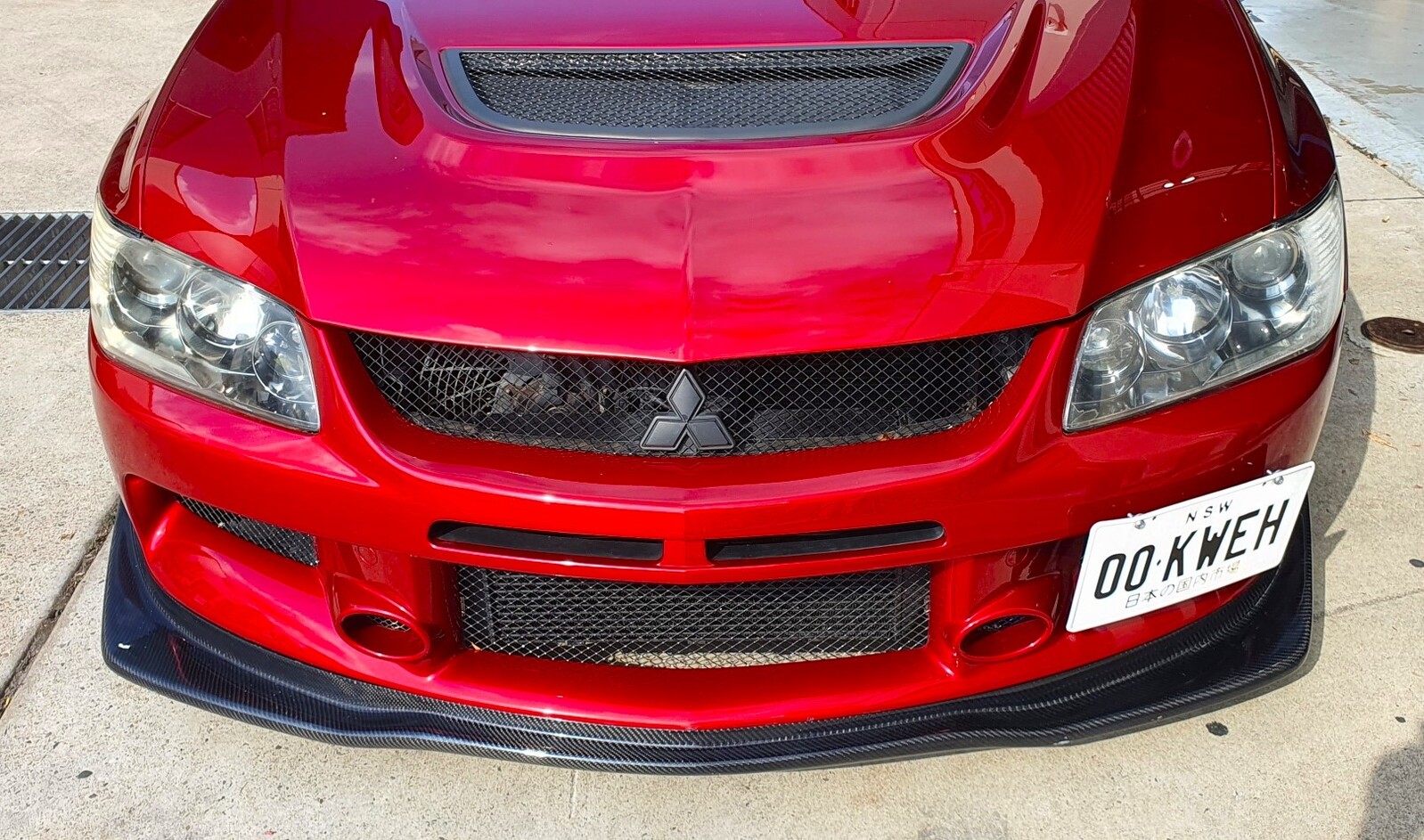Carspeed Varis Style Carbon Lip Mitsubishi EVO 9 IX