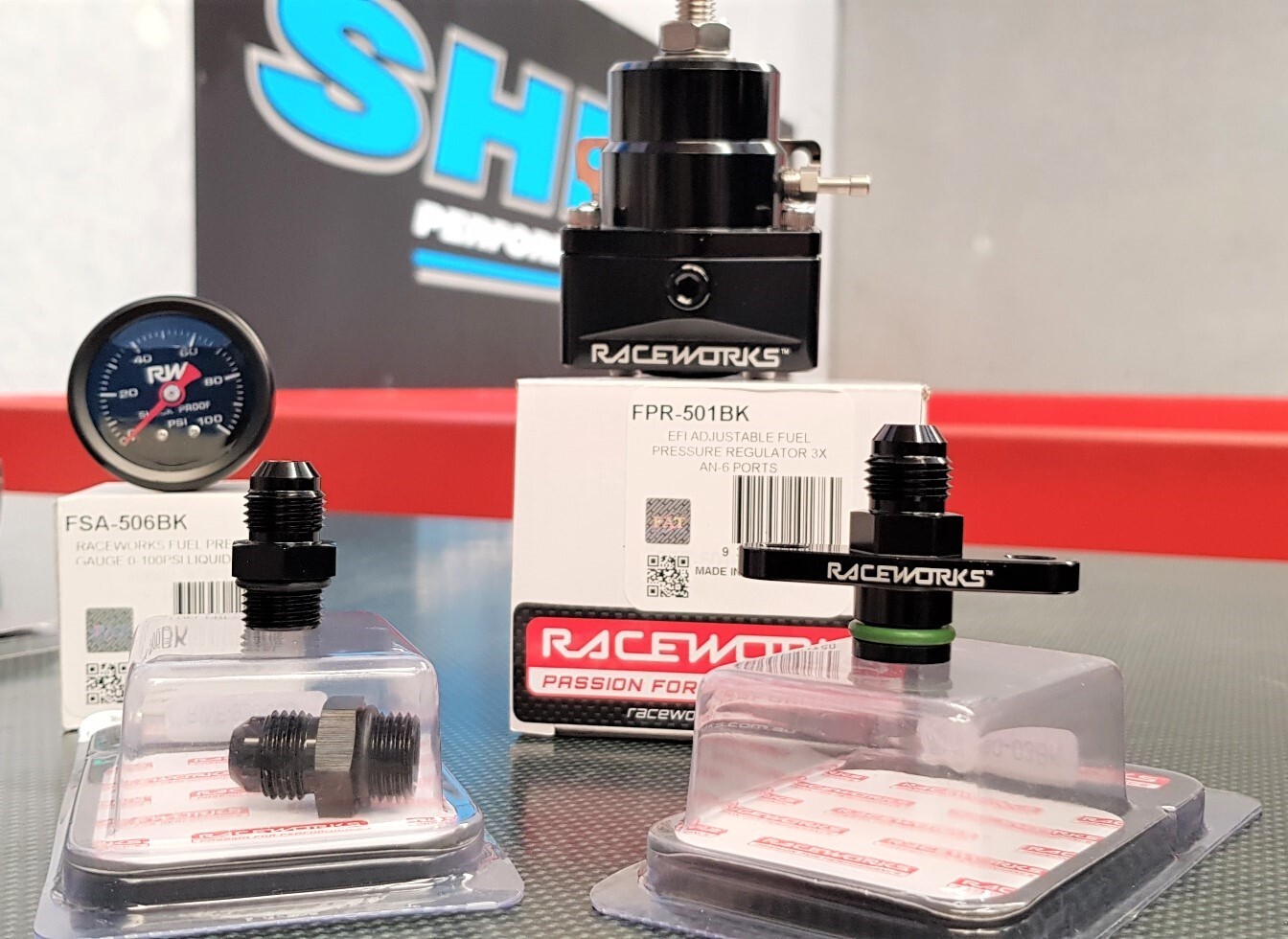 Raceworks EFI Adjustable Fuel Pressure Regulator Kit Nissan Mazda Subaru