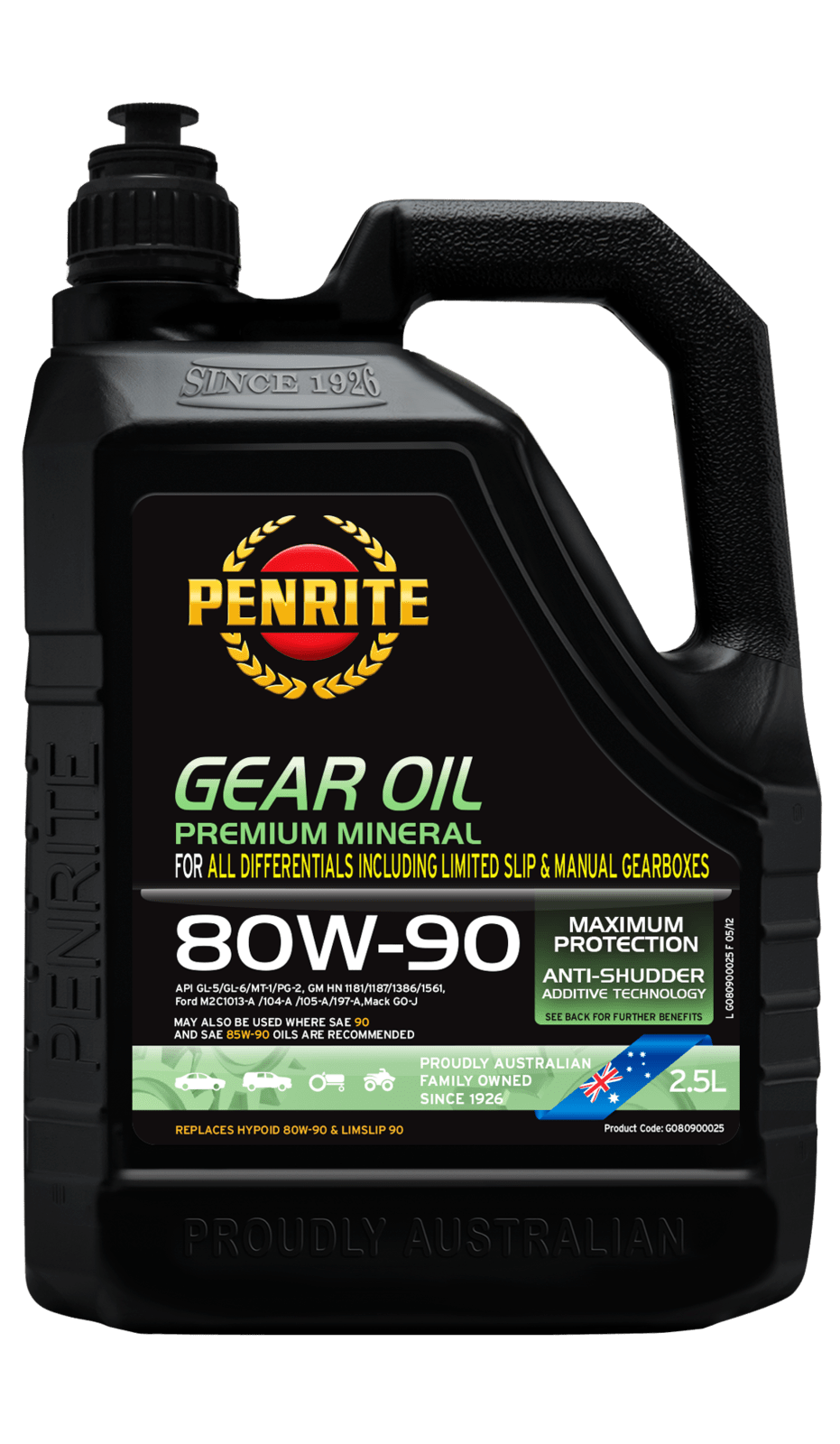 Penrite Gear Oil 80W90 (Mineral) 2.5 L