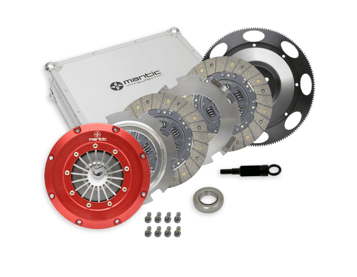 Mantic Pull Type Twin Plate Organic Clutch & Flywheel Kit Suits