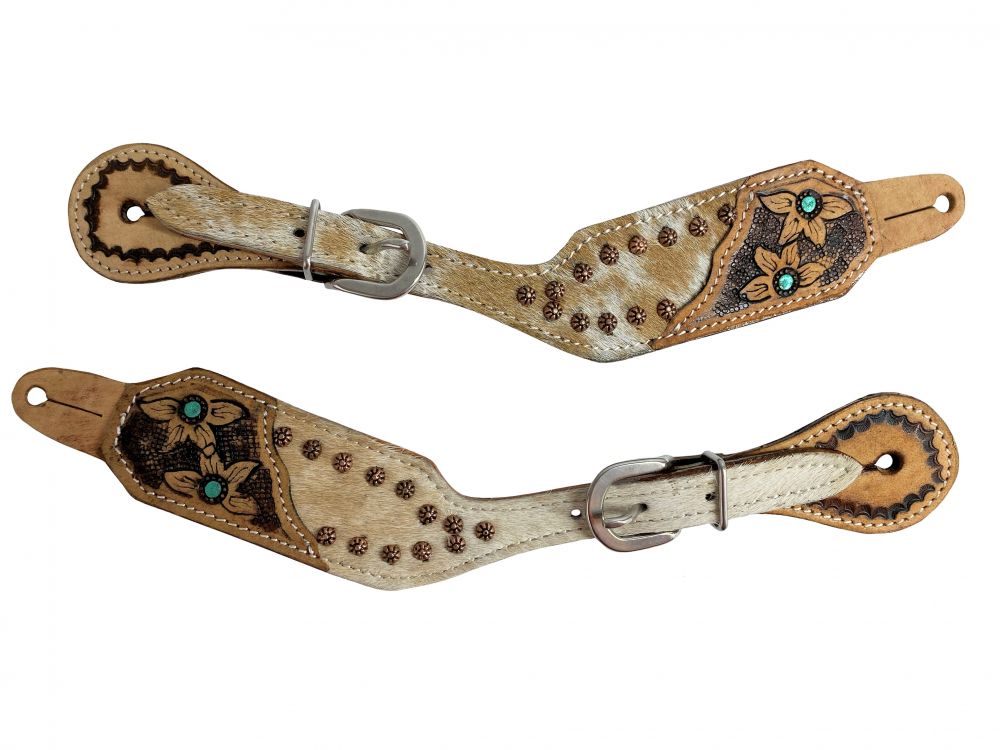Shiloh Stables and Tack Showman ® Ladies Cowhide spur straps with